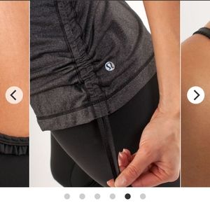 Lululemon-Hot & Sweaty Tank-NWOT-Sz 10-Black/Charc